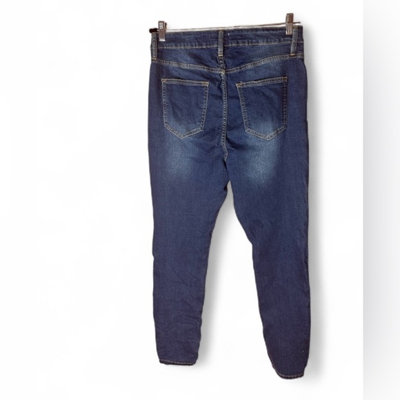 Forever 21 Skinny Blue Denim Jeans Size 12 - Picture 4 of 5